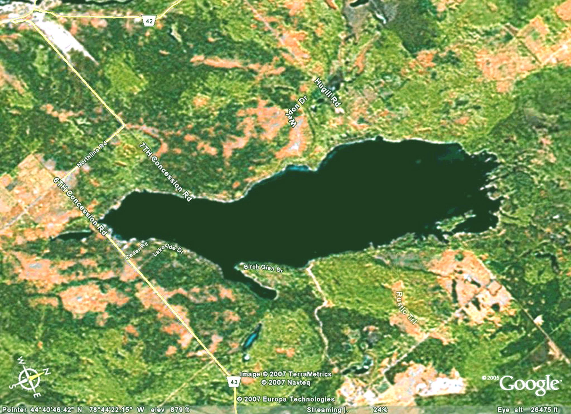 Four Mile Lake Mi Map