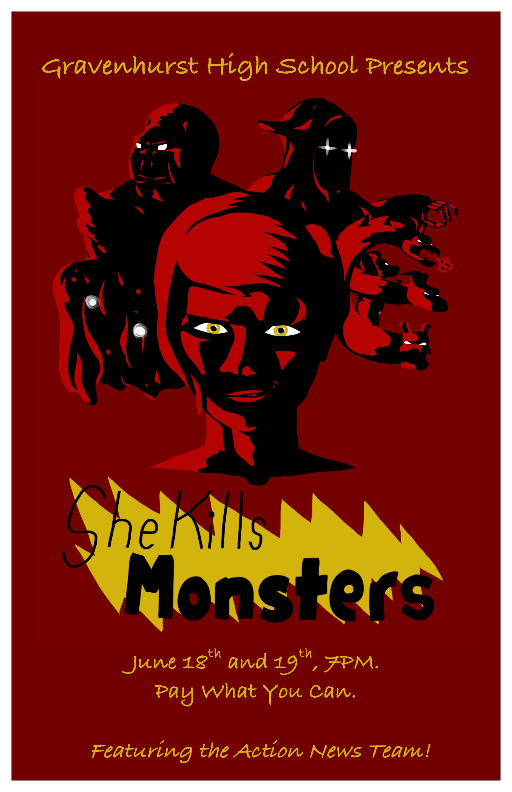 She Kills Monsters June 18 and 19 at Gravenhurst High School