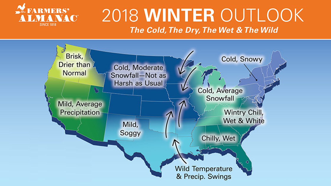The New Farmer’s Almanac Is Predicting A Cold And Wet Winter