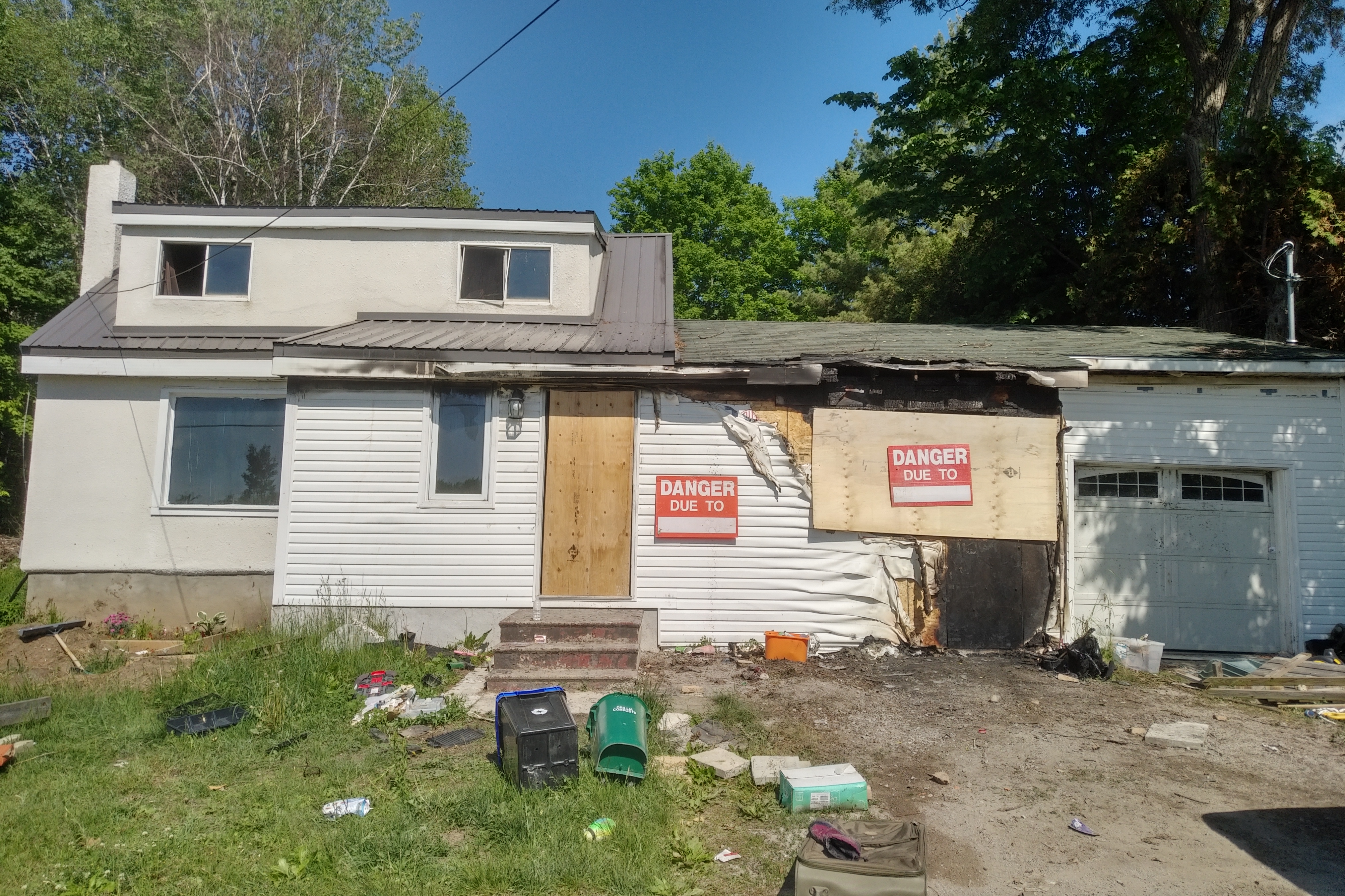 House Destroyed By Fire in Severn Township