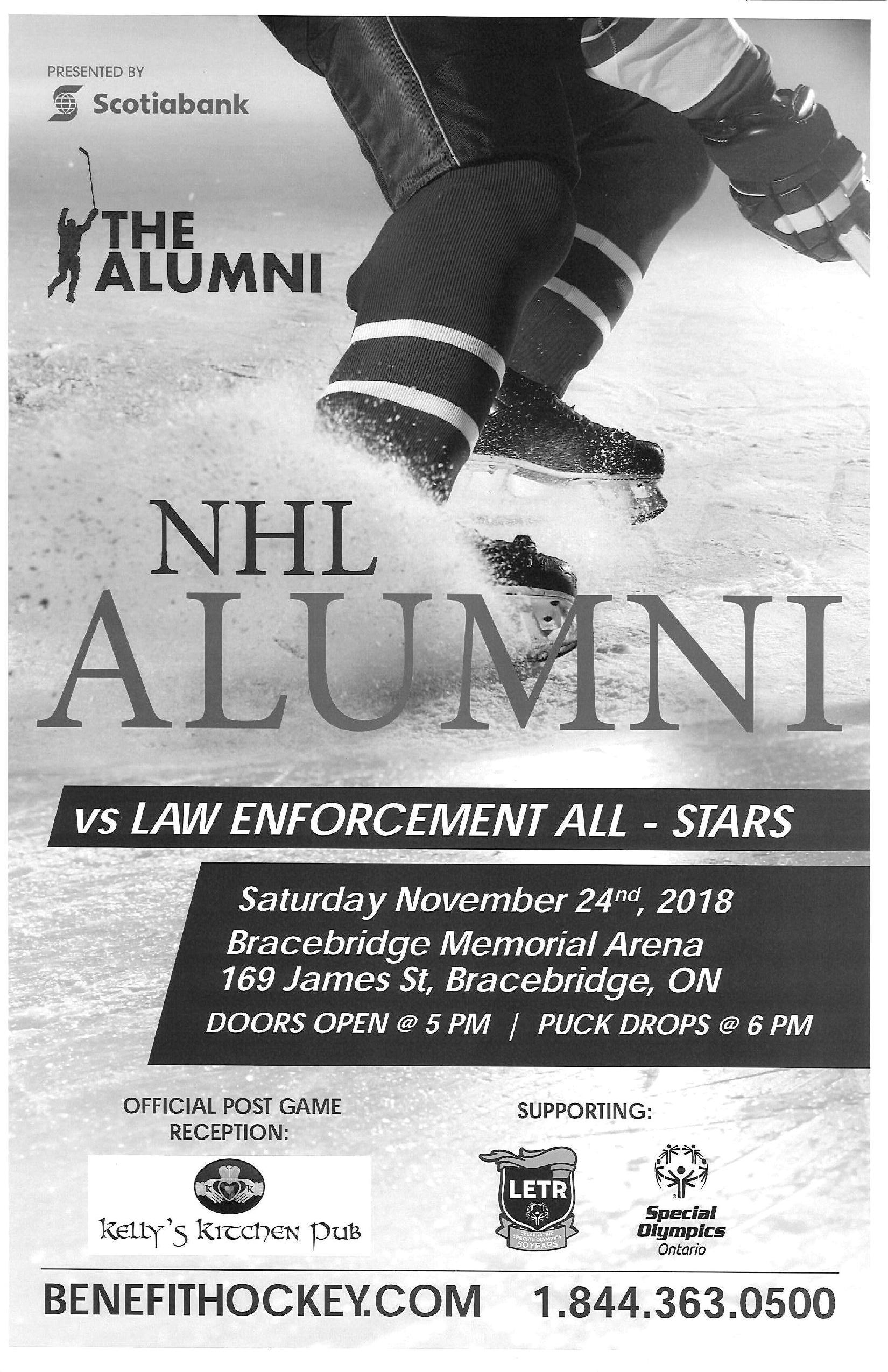 NHL Alumni Game Returns To Bracebridge