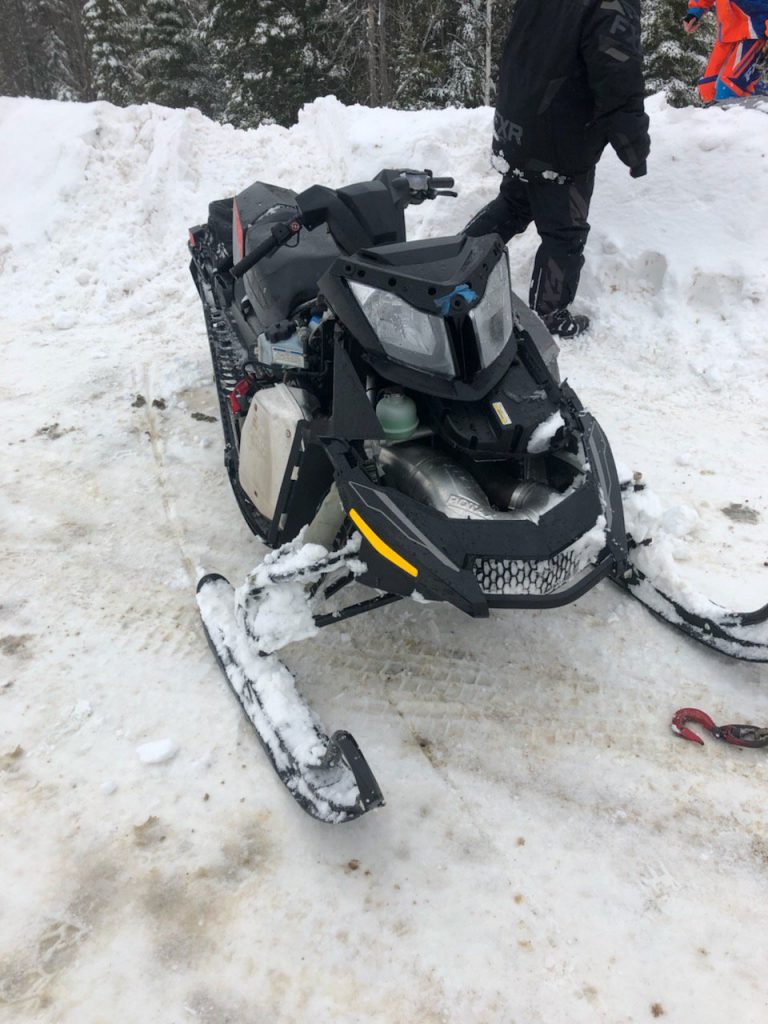 No Injuries After Snowmobile Collision In Huntsville