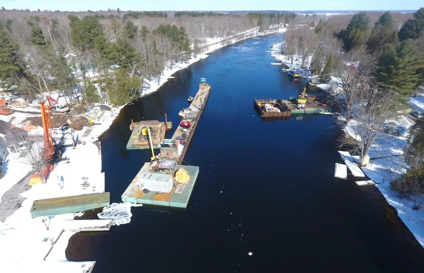 Onsite Construction Resumes And Navigation Channel Opens At Hamlet
