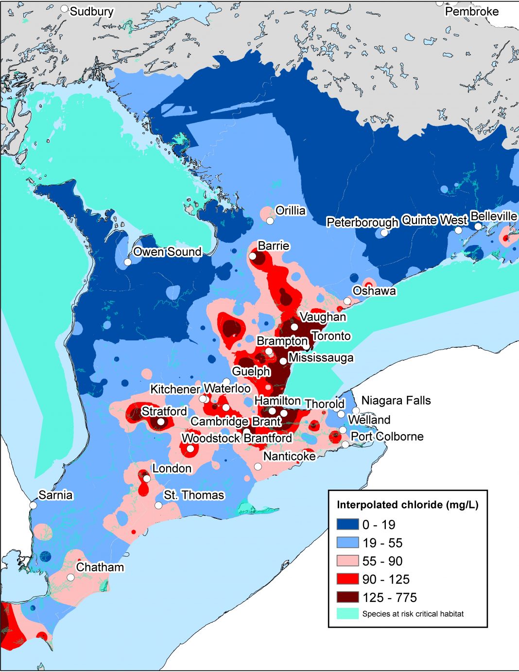 Local Waterways Showing Record High Chloride Levels, Some As Salty As