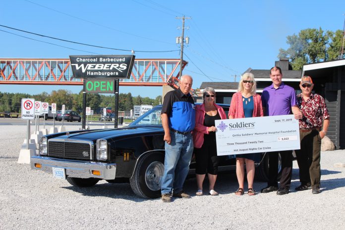 Hot August Nights Car Cruise Cheque Presentation