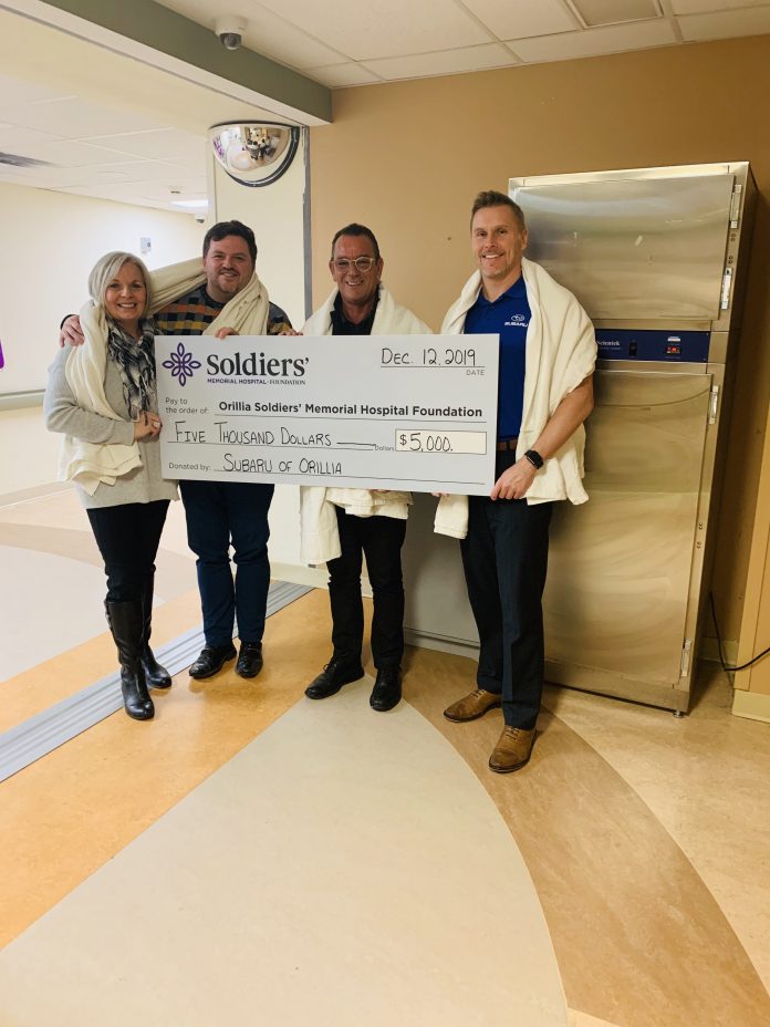 Giving Tuesday Subaru Cheque Presentation