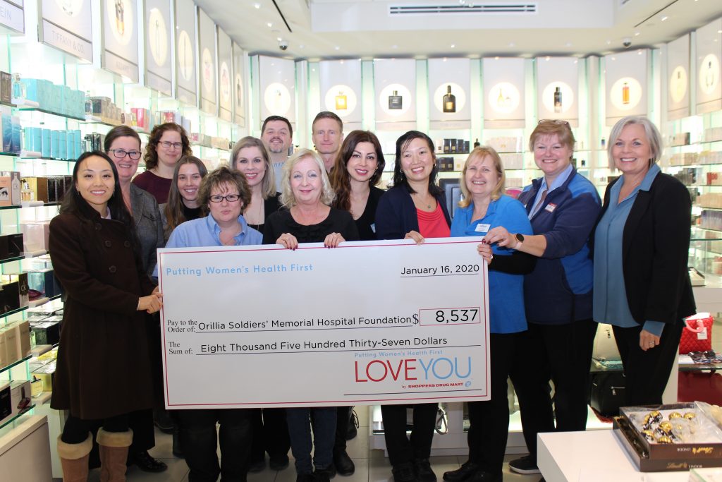 Orillia Shoppers Drug Mart Stores Raise 8,537 For Women’s Health At