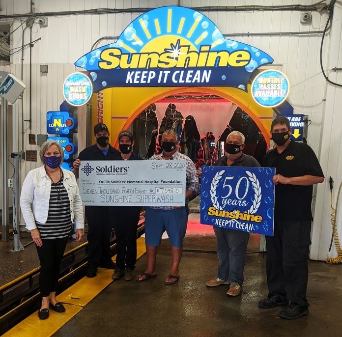 Sunshine Superwash Cheque Presentation 2020