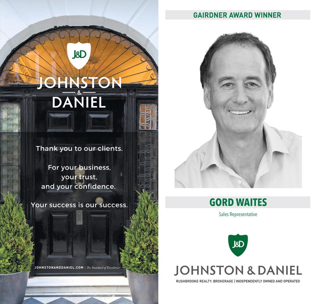 Real Estate Sales Representative Gord Waites Wins Prestigious Johnston Daniel Award Muskoka411 Com