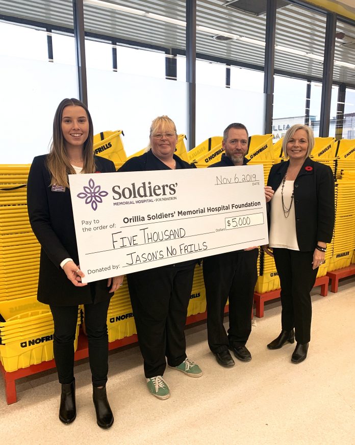 Jason’s No Frills Raises $5,000 for Paediatrics at Soldiers’