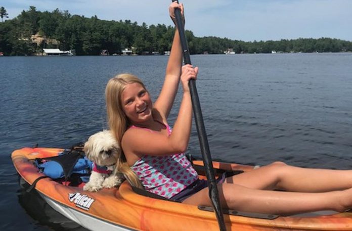 Cailan Punnewaert plans to paddle 120 kilometres in support of Aspen Valley. Photo courtesy of Debbie Punnewaert