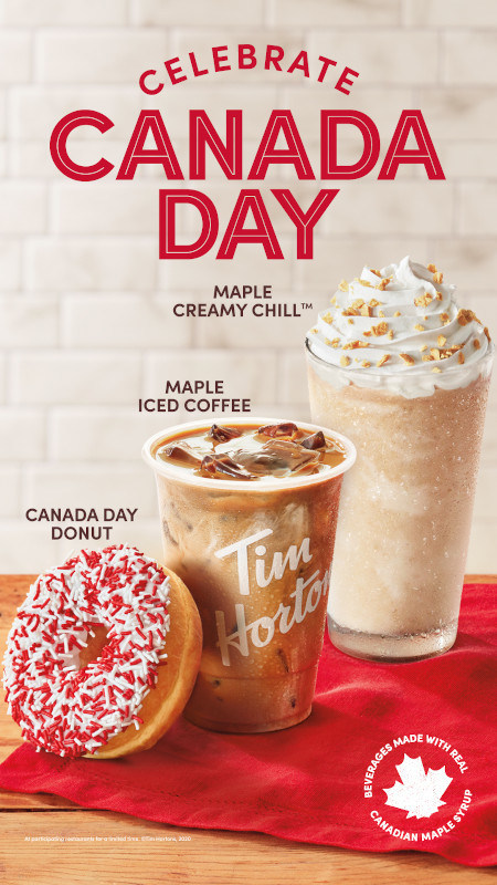 Tim Hortons-Tim Hortons- celebrating Canada Day by sponsoring on