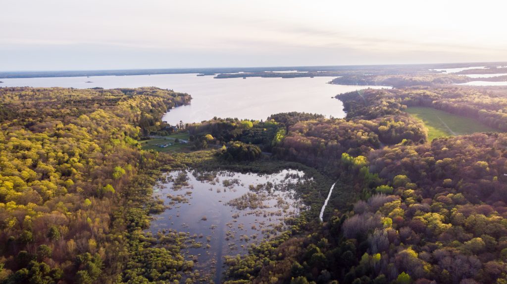 A view over the area in Bracebridge where a developer has proposed a school complex known as Muskoka Royale College. Photo courtesy of Michael Appleby