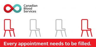 Every appointment needs to be filled at blood donation clinics.