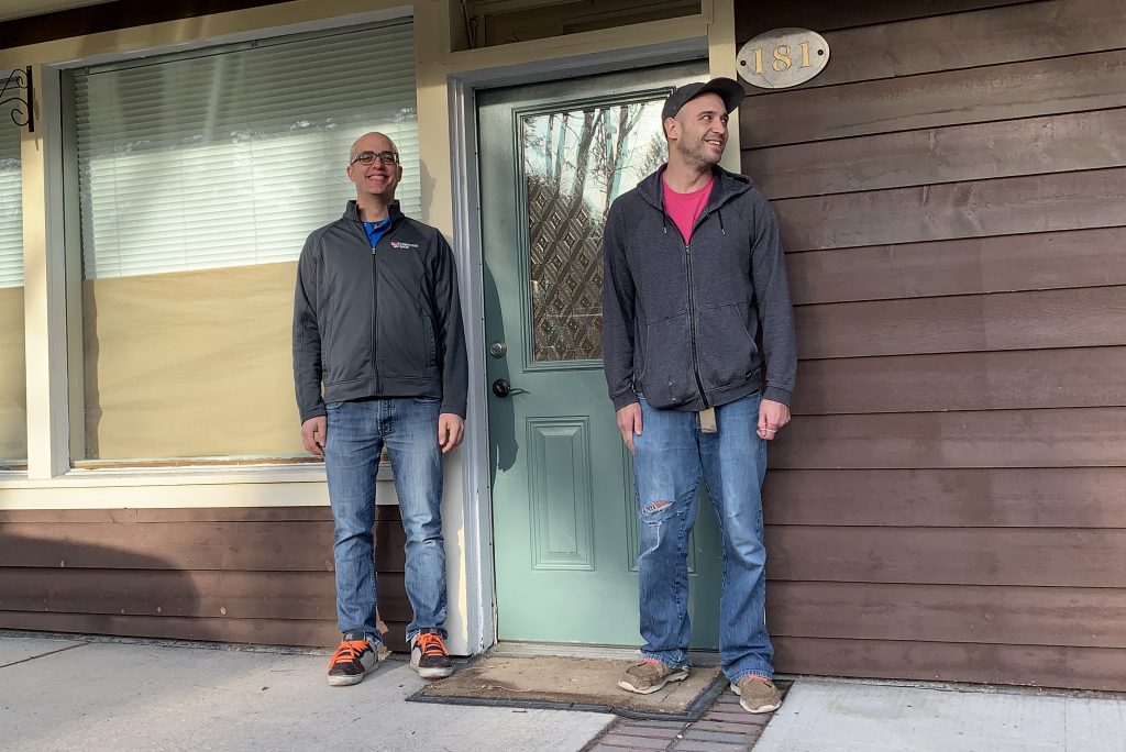 The Computer Shop owner Chad Zajac and iRepair Muskoka owner Bryan Plested at their new location at 181 Manitoba Street in Bracebridge. Photo courtesy of Chad Zajac