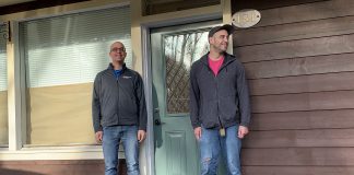 The Computer Shop owner Chad Zajac and iRepair Muskoka owner Bryan Plested at their new location at 181 Manitoba Street in Bracebridge. Photo courtesy of Chad Zajac