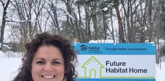 Trisha Cowie Habitat Bala fundraising