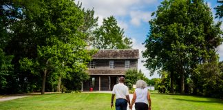 A couple at Uncle Tom’s Cabin Historic Site in Dresden