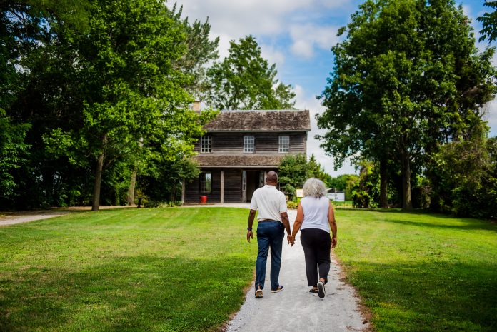 A couple at Uncle Tom’s Cabin Historic Site in Dresden