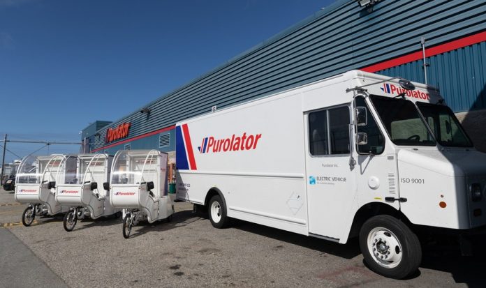 Purolator Inc--Purolator hits the road as first national courier