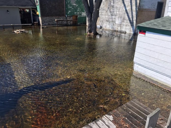 The flood waters in 2019