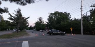 The area of Bethune Drive near Violet Street in Gravenhurst following the confrontation on May 30