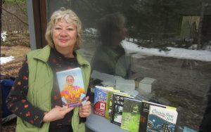 Kathy Ashby with Be You, the new Chicken Soup for the Soul book, along with her other books and anthologie