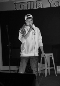 Nelson Bell performing at the Orillia Youth Centre