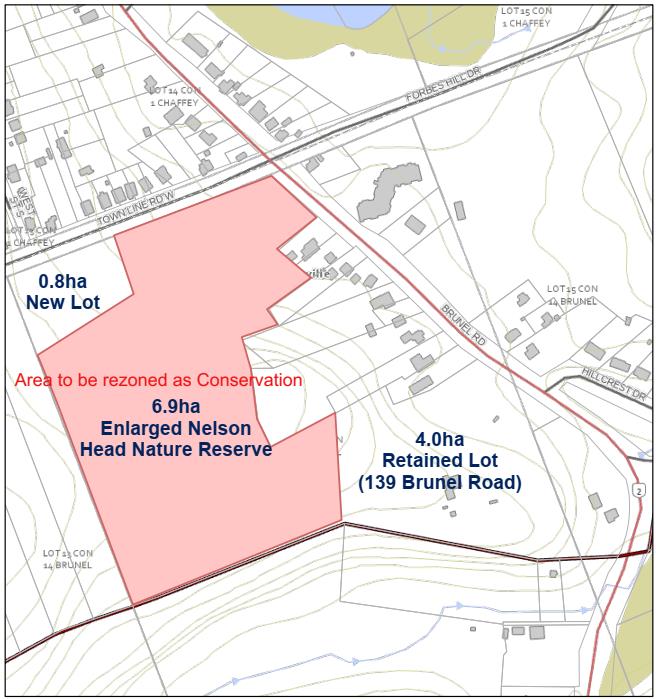 Visualizing the land swap: A map showing what the rezoned boundaries of the Nelson Head Nature Reserve would be should council approve the application to rezone.