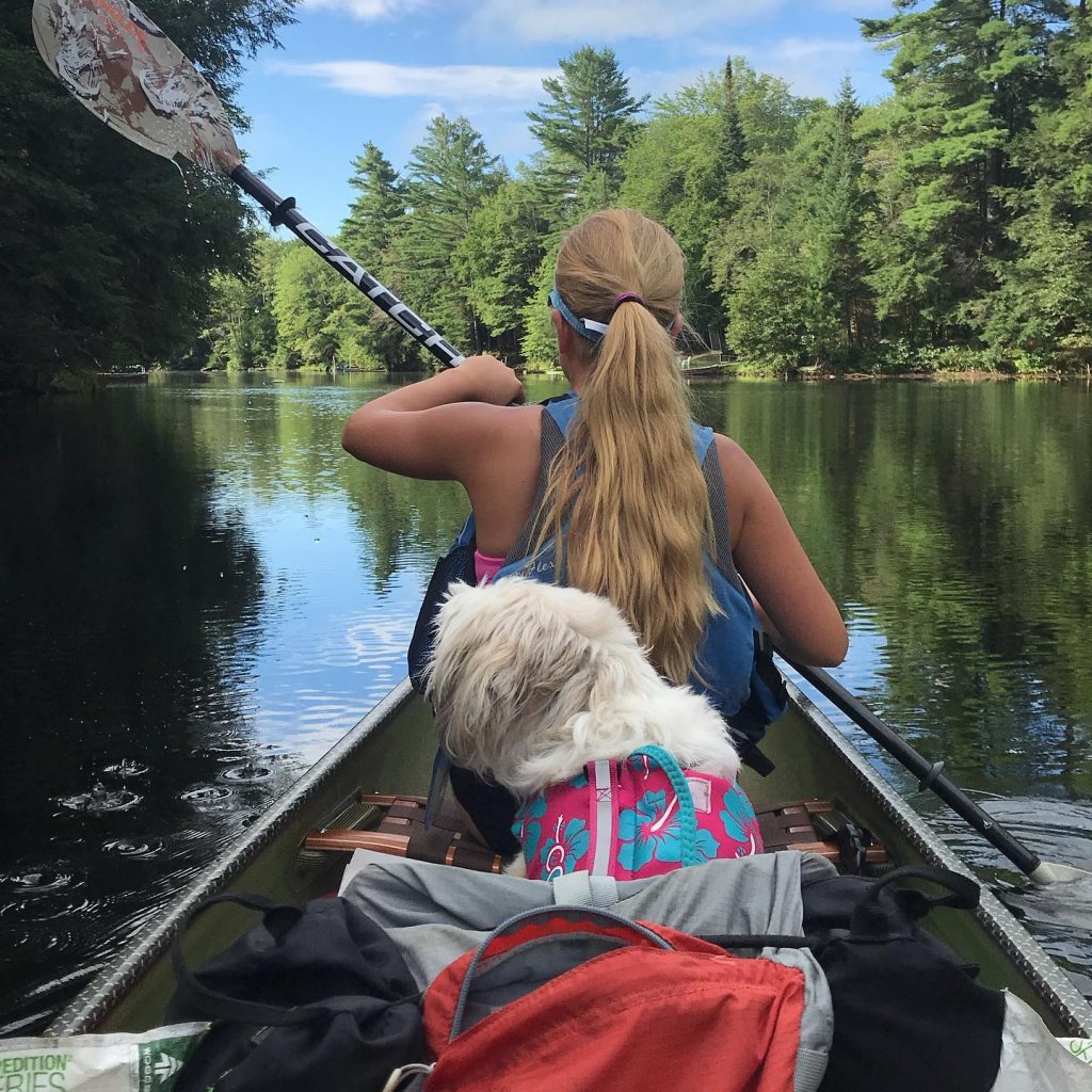 Port Carling teen Cailan Punnewaert paddles from Huntsville to Bracebridge as part of a fundraiser for Aspen Valley Wildlife Sanctuary in August 2020