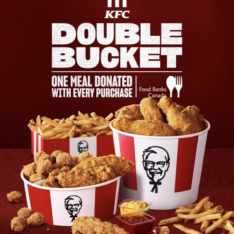 kfc-s-double-bucket-campaign-in-support-of-food-banks-canada