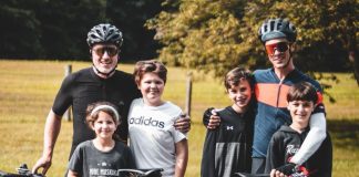 Enliven Cancer Care Fundraiser: Scott, Mercy and Bishop Turnbull with Finn, Gavin and Zeph Hammond.