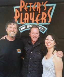 Peter's Players: Peter and Michelle Swanek with Kiefer Sutherland