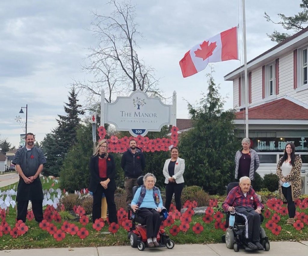 Lawn poppies on display at The Manor at Gravenhurst