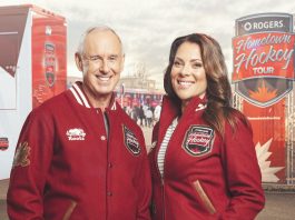 Rogers Hometown Hockey hosts Ron MacLean and Tara Slone