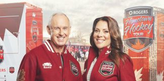 Rogers Hometown Hockey hosts Ron MacLean and Tara Slone