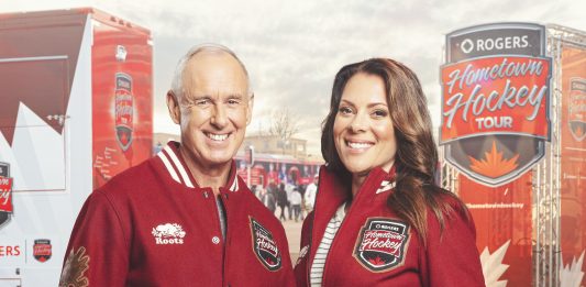 Rogers Hometown Hockey hosts Ron MacLean and Tara Slone