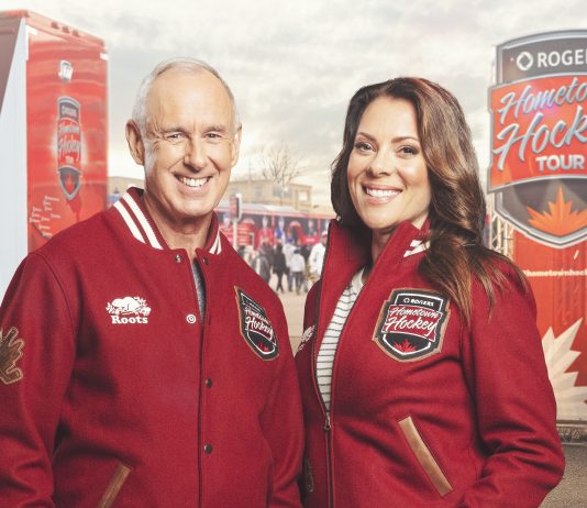 Rogers Hometown Hockey hosts Ron MacLean and Tara Slone