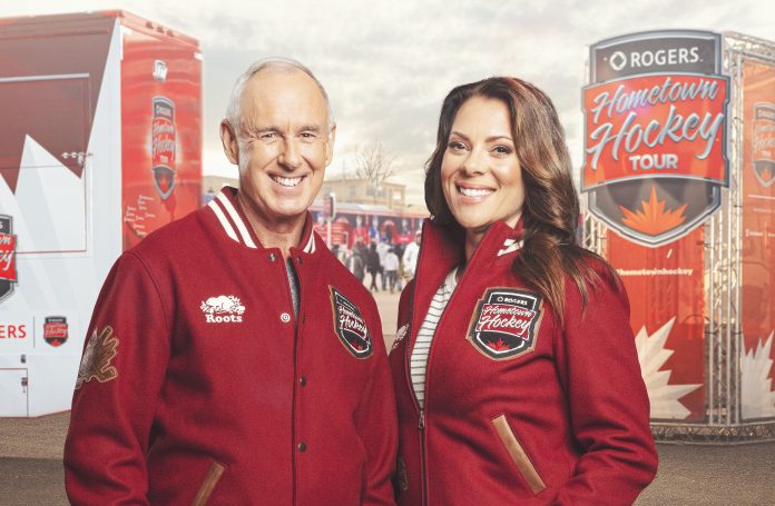 Rogers Hometown Hockey hosts Ron MacLean and Tara Slone