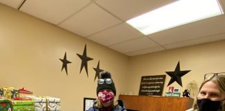 Seventh annual Muskoka Shoebox Project: Organizer Jennifer Stevenson delivers shoeboxes to the Salvation Army Food Bank and Family Services in Huntsville