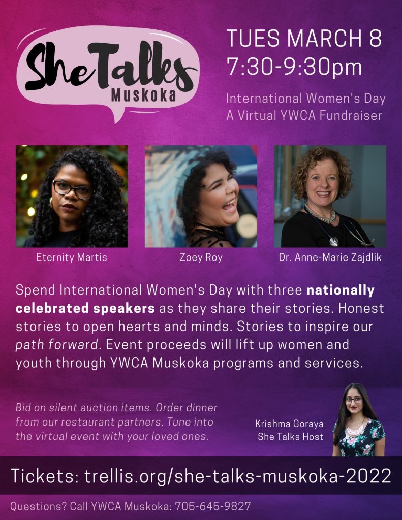 2022 SheTalks Muskoka on International Women’s Day