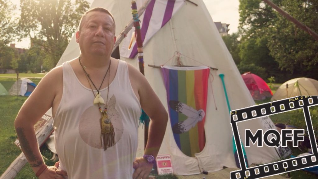 Muskoka Queer Film Festival: A still from the film Stories from Land Back Camp by director Shawn Johnston.