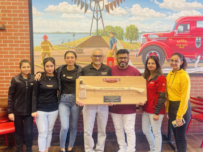 Firehouse Subs Franchisees Nilam And Ravish Shah Earn Canadian Franchisee Of The Year Award
