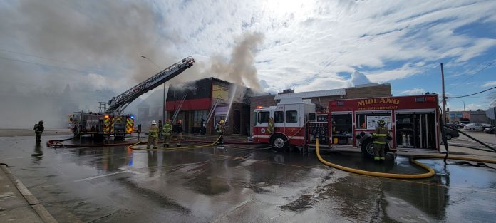 Downtown Midland Fire April 8