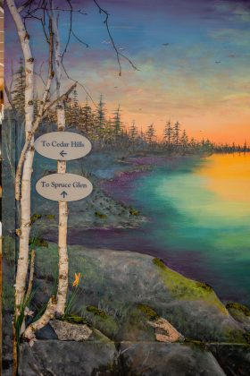 Mural at the Pines