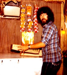 Larry Baxter at the Muskoka Drive-In snack bar in the late 70s