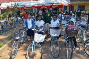 Children with their RWFL bikes
