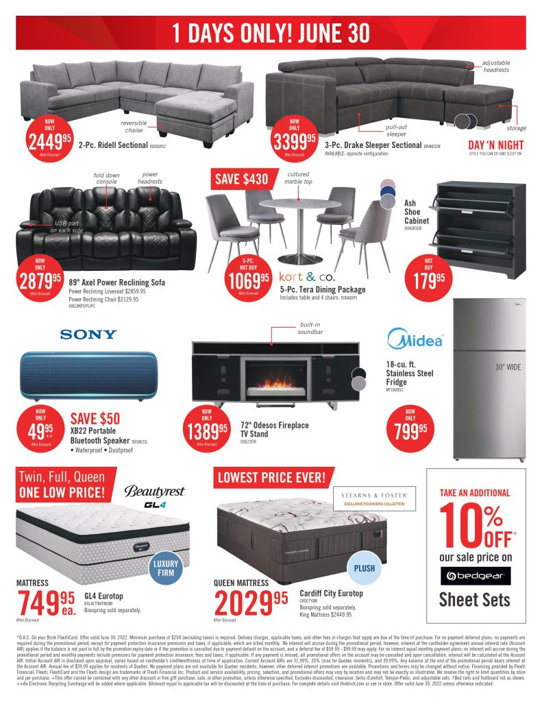 The Brick Canada D’Eh VIP Sale Page 2