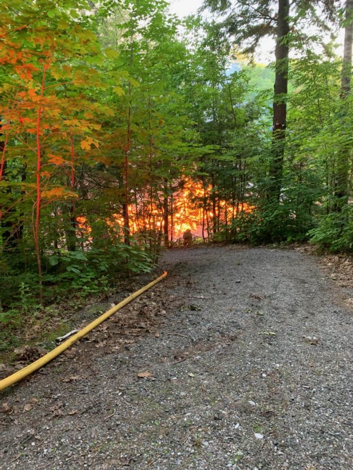 Hamilton Point Road fire