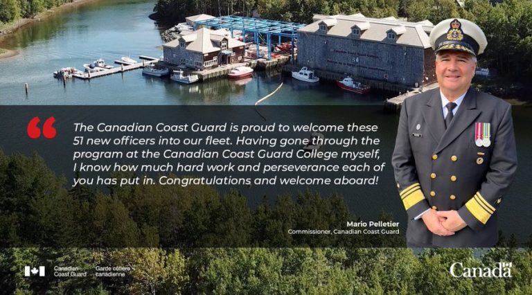 Canadian Coast Guard Welcomes 51 New Graduates Into Its Fleet